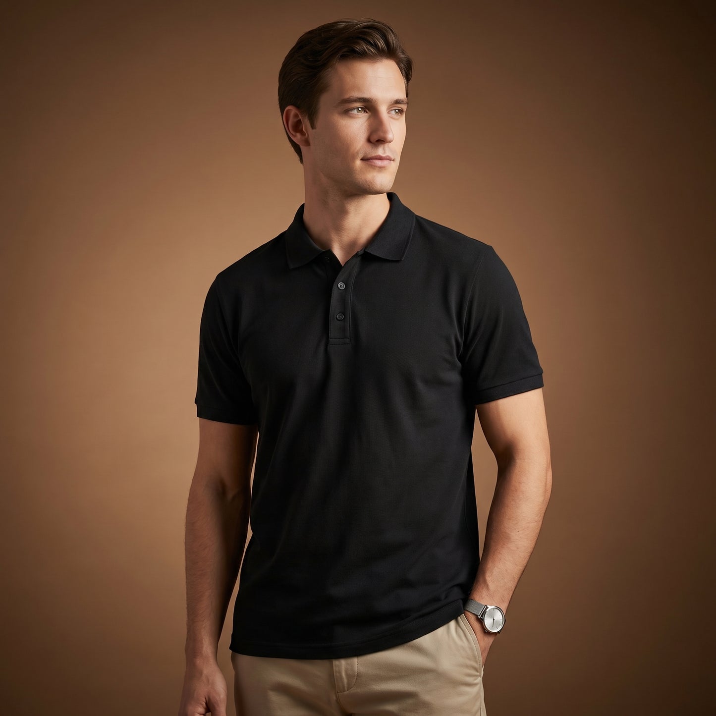 Men’s Premium Textured Polo Shirt