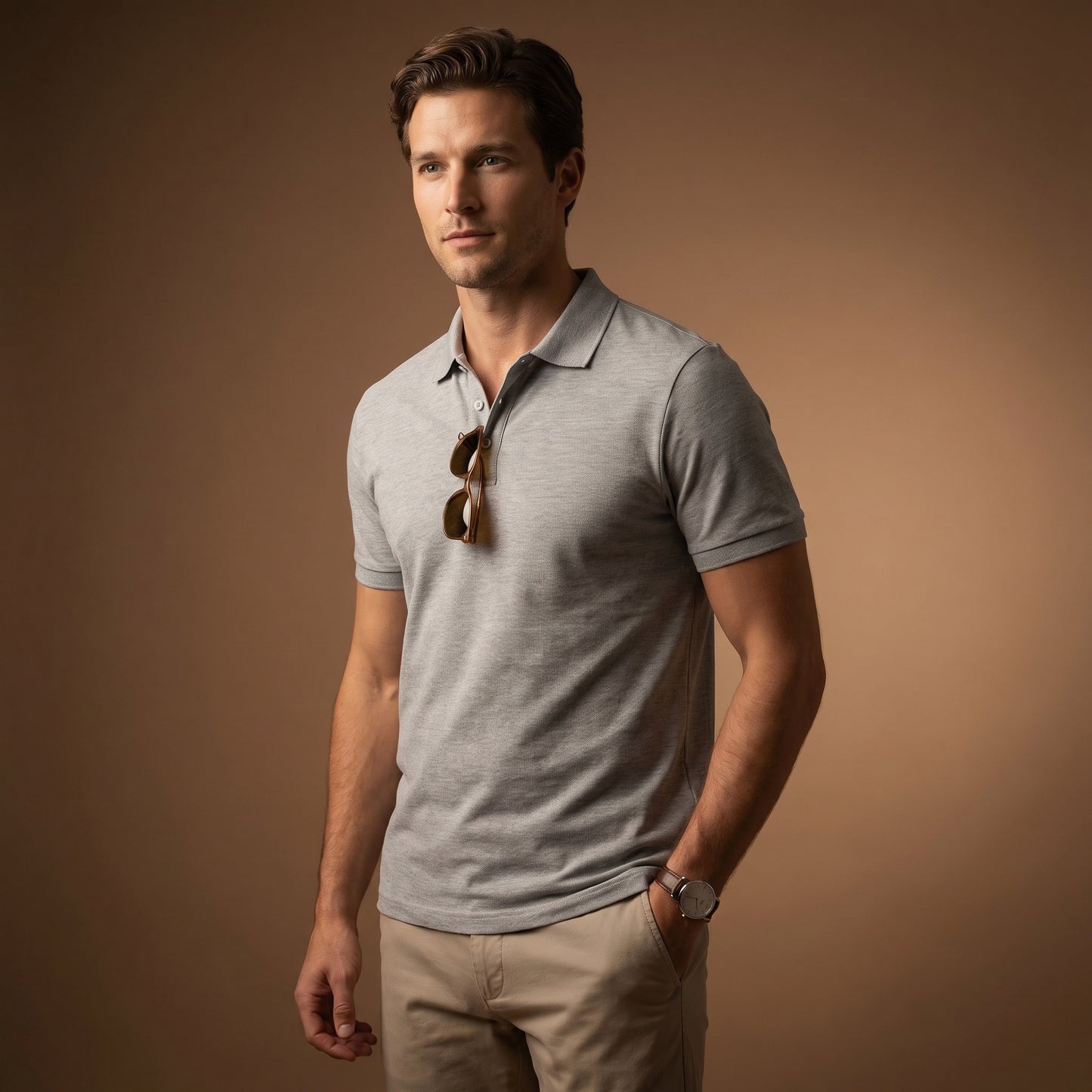 Men’s Premium Textured Polo Shirt