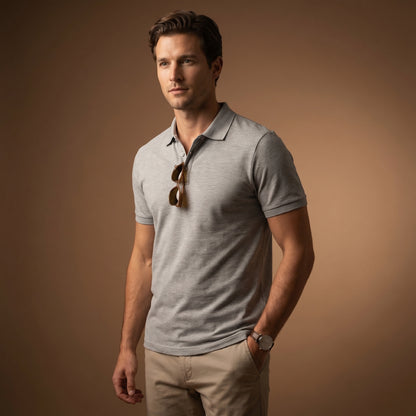 Men’s Premium Textured Polo Shirt