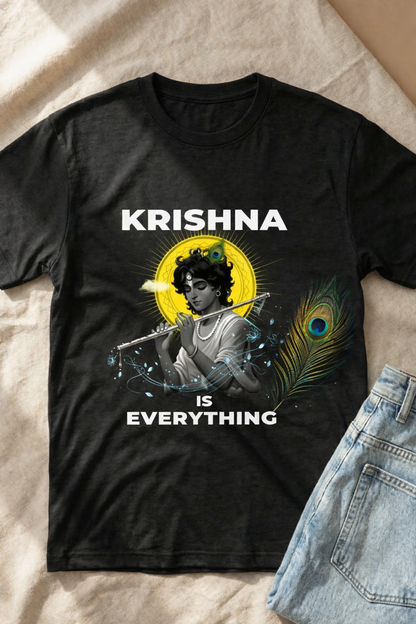 The Eternal Krishna – Sacred Flow Graphic T - Shirt