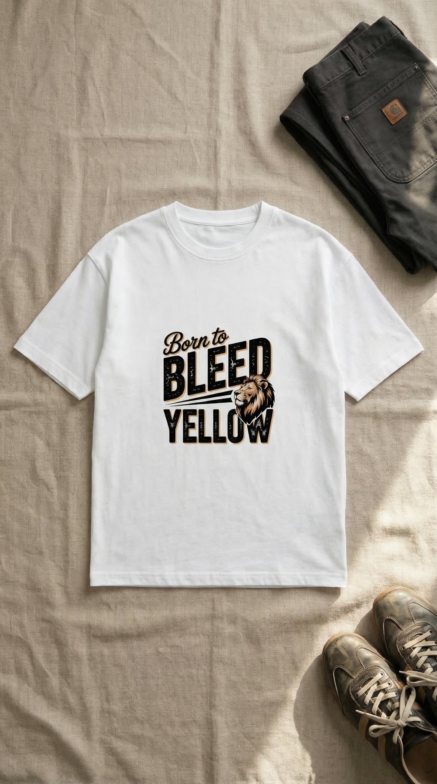 Born to Bleed Yellow Premium Graphic T - Shirt