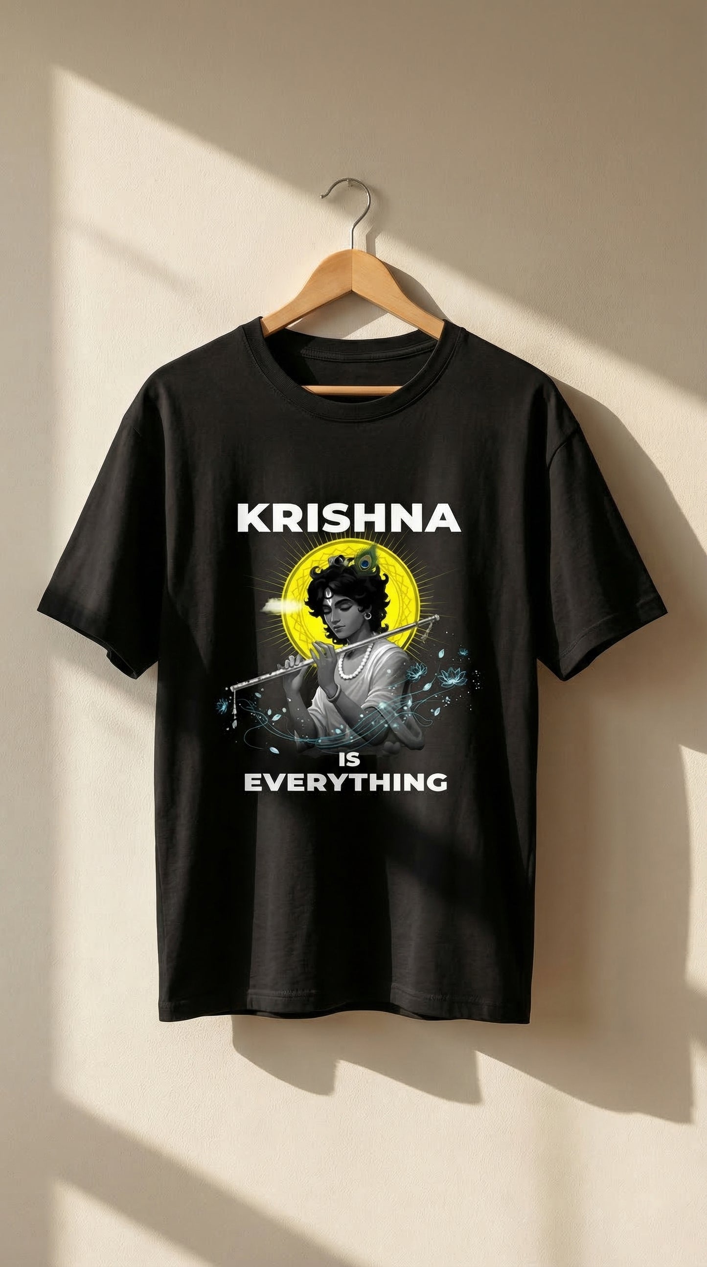 The Eternal Krishna – Sacred Flow Graphic T - Shirt
